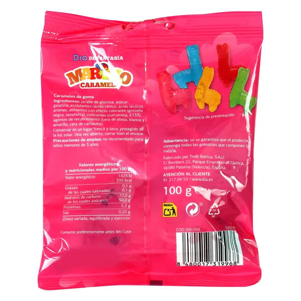 Golosinas llamas  Dia Marcelo Caramelo 100 g 3