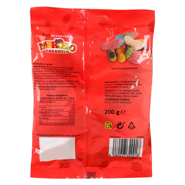 Golosinas surtidas mix pica Dia Marcelo Caramelo bolsa 200 g 3