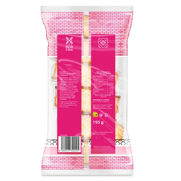 Bocaditos El molino de Dia bolsa 195 g 2