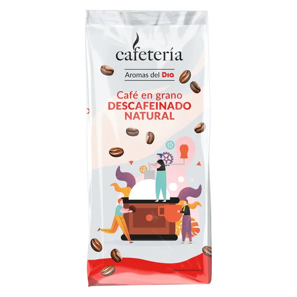 Café en grano descafeinado natural Dia Cafetería bolsa 500 g 2