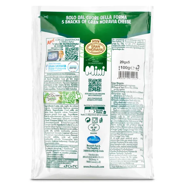 Snack de queso curado Gran moravia bolsa 100 g 2