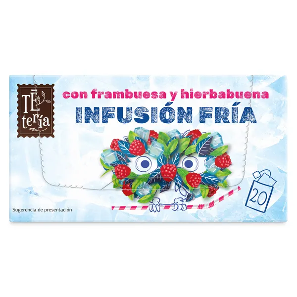 Infusión fría con frambuesa y hierbabuena Dia Tetería 20 unidades 2
