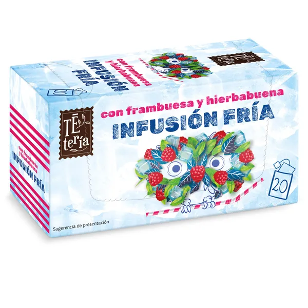 Infusión fría con frambuesa y hierbabuena Dia Tetería 20 unidades 3