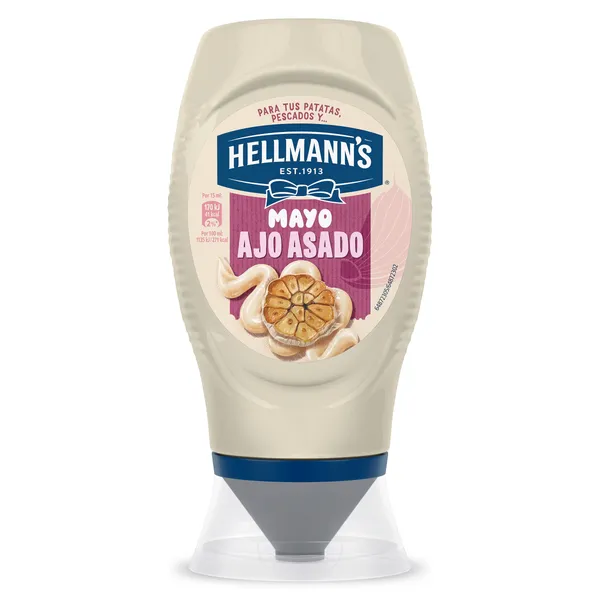 Mayonesa de ajo asado Hellmann's 250 ml 2