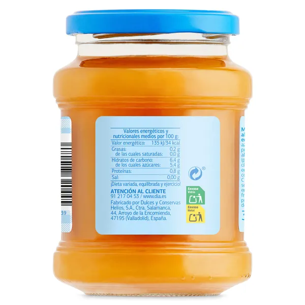 Mermelada de albaricoque 0% sin azúcares añadidos Dia Fruticampo 330 g 4