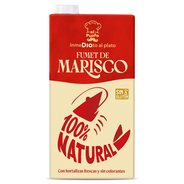 Fumet de marisco 100% natural Dia Al punto brik 1 L 2