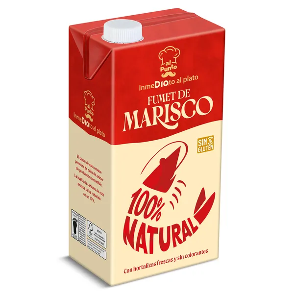 Fumet de marisco 100% natural Dia Al punto brik 1 L