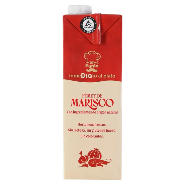 Fumet de marisco 100% natural Dia Al punto brik 1 L 3