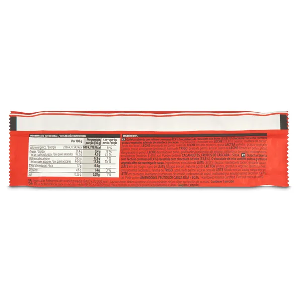 Barrita de galleta y chocolate con leche Nestlé Extrafino bolsa 1 unidad 3