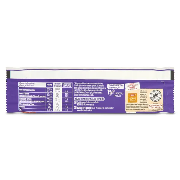 Barrita de galleta, chocolate y cereales Nestlé Crunch bolsa 1 unidad 3
