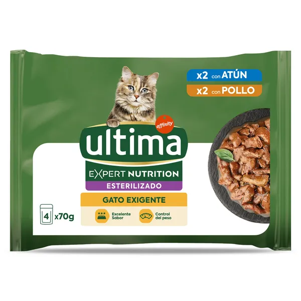 Alimento para gatos esterilizados Ultima 280 g 2