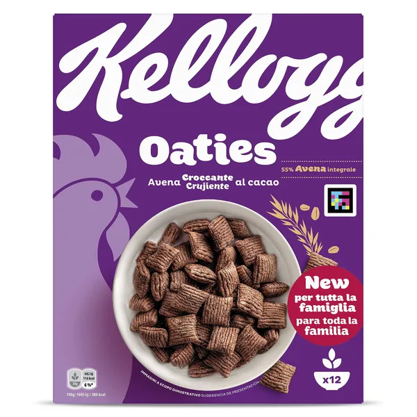 Cereales de avena al cacao oaties Kellogg's caja 360 g 2