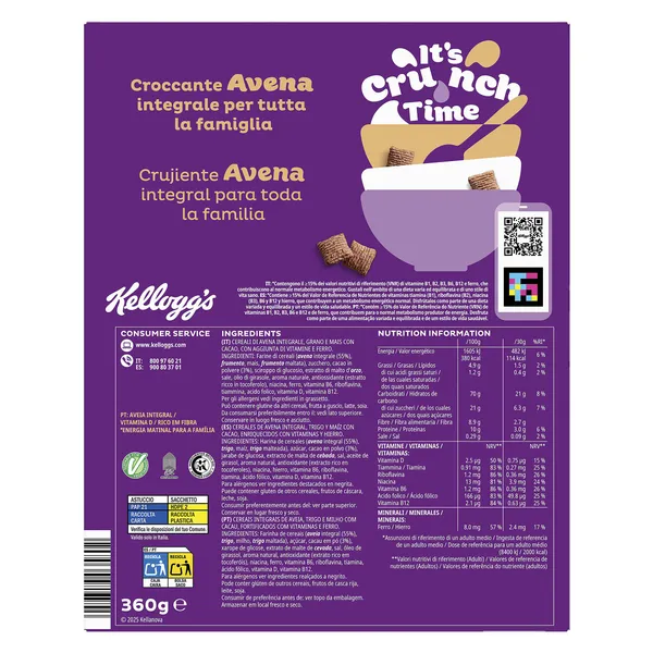 Cereales de avena al cacao oaties Kellogg's caja 360 g 3