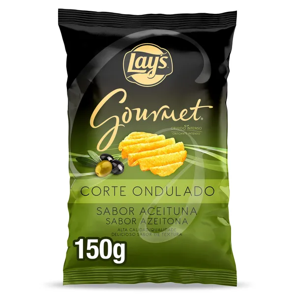 Lay's Gourmet onduladas sabor aceituna 150 g 2