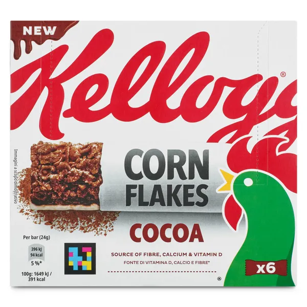 Barritas de cereales de maíz y chocolate Kellogg's Corn Flakes caja 144 g 2