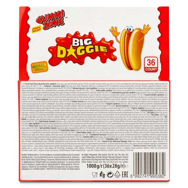 Golosina hot dog Gummi zone bolsa 28 g 3