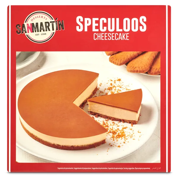 Tarta speculoos cheesecake San Martín caja 350 g 2