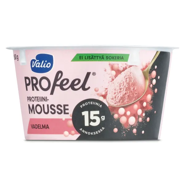 Mousse de frambuesa alta en proteínas Valio vaso 150 g 2