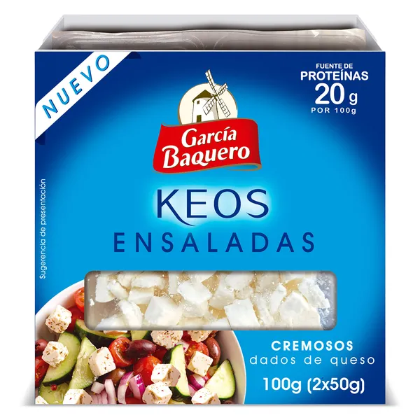 Queso en dados para ensaladas García Baquero 2 x 50 g 2