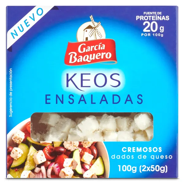 Queso en dados para ensaladas García Baquero 2 x 50 g 3