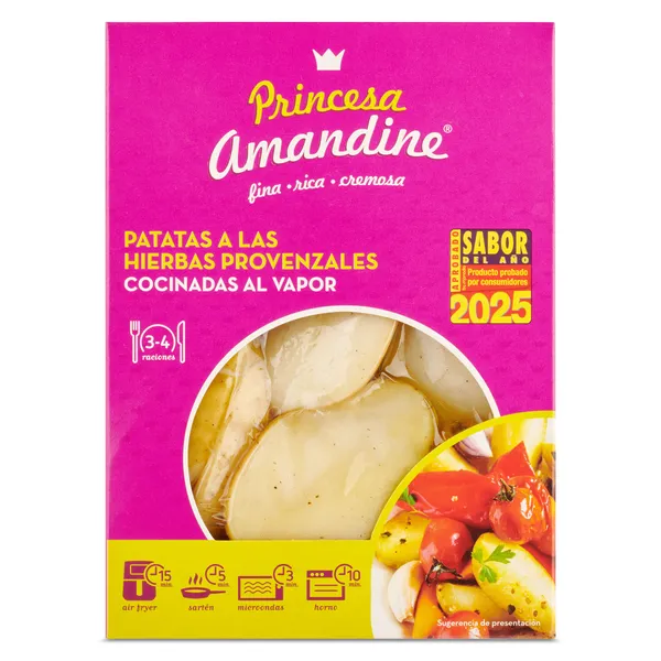 Patatas a las hierbas provenzales Princesse amandine caja 450 g 2