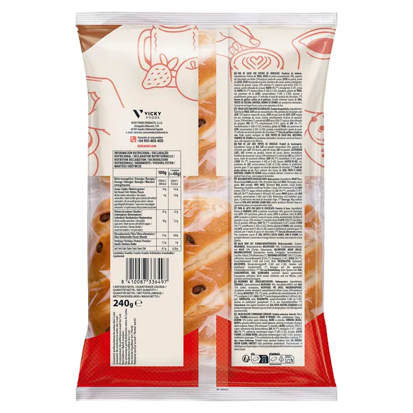 Pan de leche con pepitas de chocolate Dulcesol bolsa 270 g 2