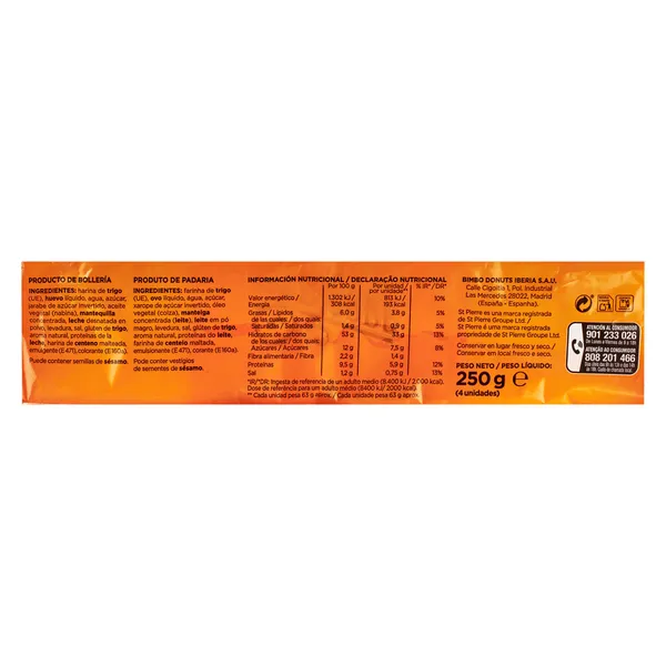 Pan de hamburguesa brioche St pierre 250 g 3