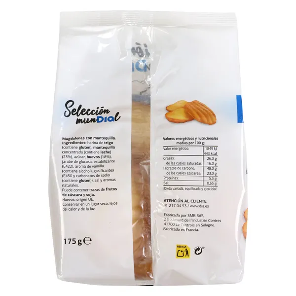 Magdalenas Madeleines Dia Selección Mundial bolsa 175 g 3