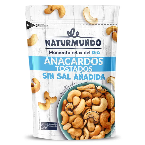 Anacardos tostados sin sal añadida Dia Naturmundo 150 g 2