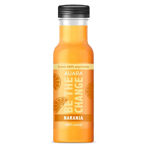 Zumo de naranja 100% exprimido Auara 330 ml 2