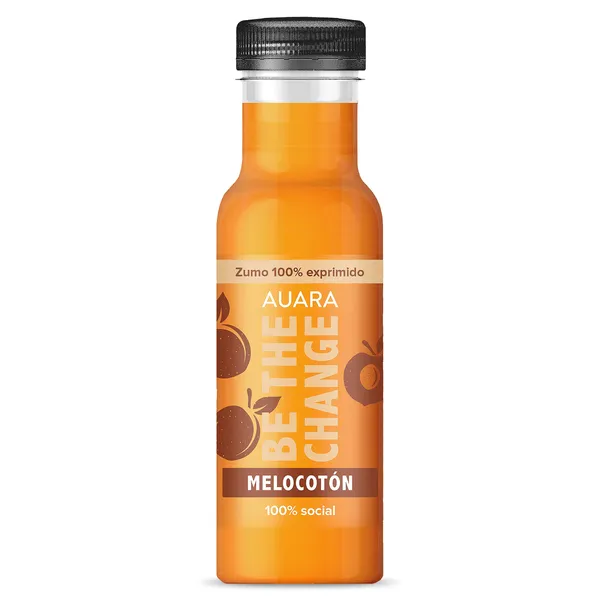 Zumo de melocotón 100% exprimido Auara 330 ml 2