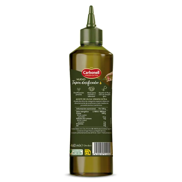 Aceite de oliva virgen extra formato aceitera Carbonell botella 460 ml 2