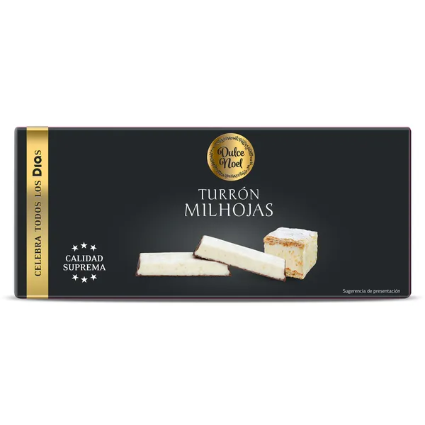 Turrón praliné de milhojas Dulce Noel Dia caja 150 g 2