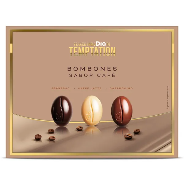 Bombones sabor café Dia Temptation caja 100 g 2