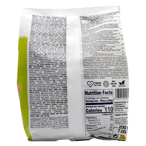 Bizcochitos de limón Mandul 200 g 3