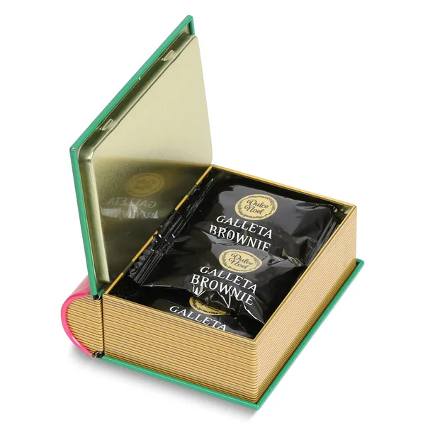 Galletas de brownie mini libro Dulce Noel Dia lata 45 g 5