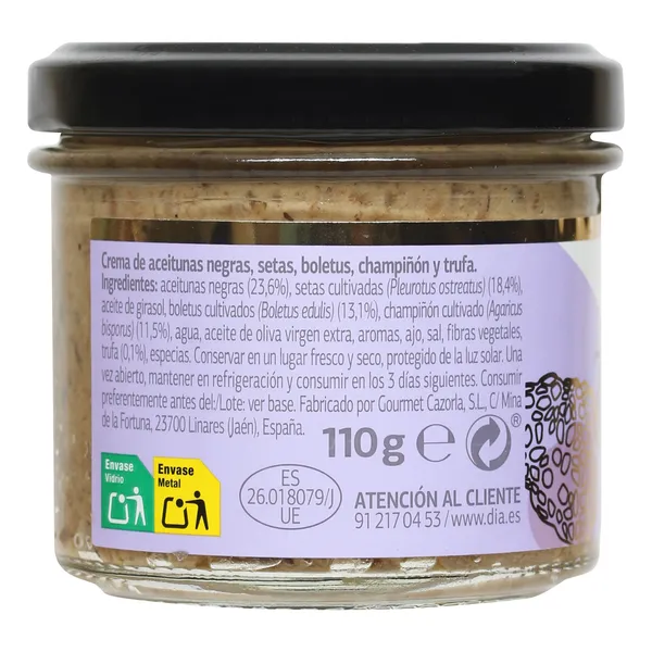 Crema Tartufata Selección de Dia frasco 110 g 2
