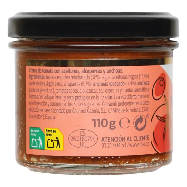 Crema Putanesca Selección de Dia frasco 110 g 2