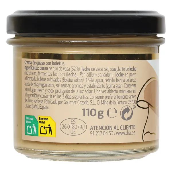 Crema Boletus Selección de Dia frasco 110 g 2