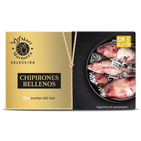 Chipirones rellenos de surimi de pescado Dia Mari Marinera lata 72 g 2