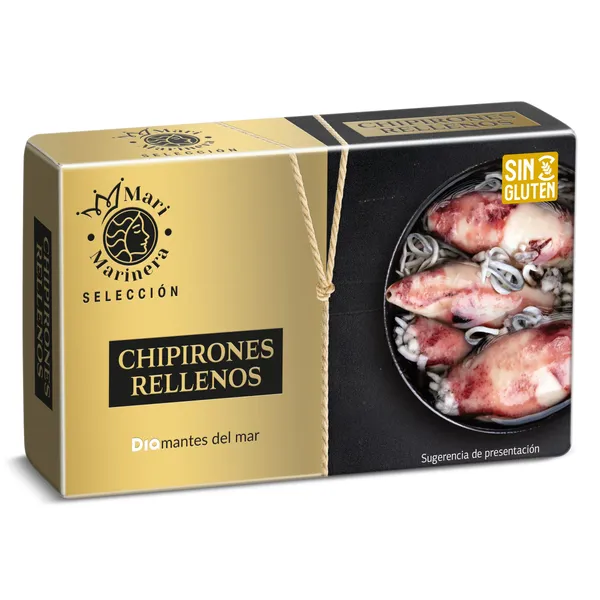 Chipirones rellenos de surimi de pescado Dia Mari Marinera lata 72 g