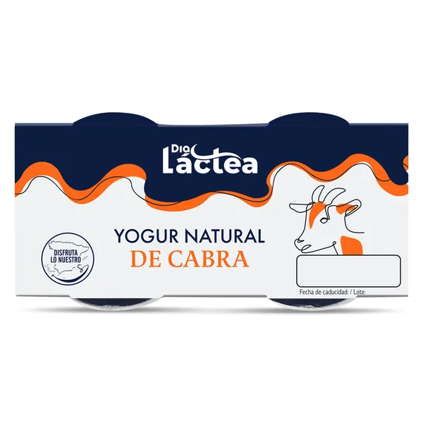 Yogur natural de cabra Dia Láctea pack 2 x 125 g 2