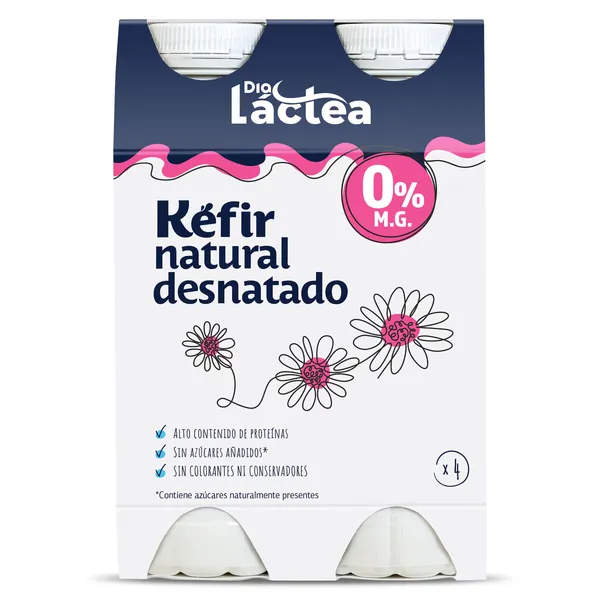 Kéfir natural desnatado Dia Láctea pack 4 x 180 g 2