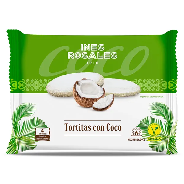 Tortitas con coco Inés Rosales bolsa 120 g