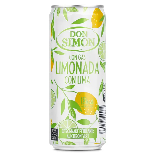 Limonada con lima con gas Don Simón lata 33 cl
