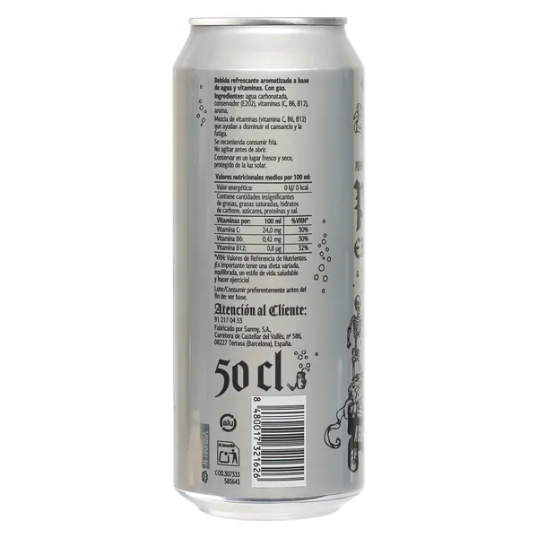 Agua con gas vitaminada Puro Exorcismo lata 50 cl 2