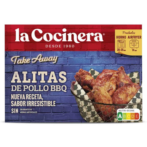 Alitas de pollo barbacoa La cocinera 300 g