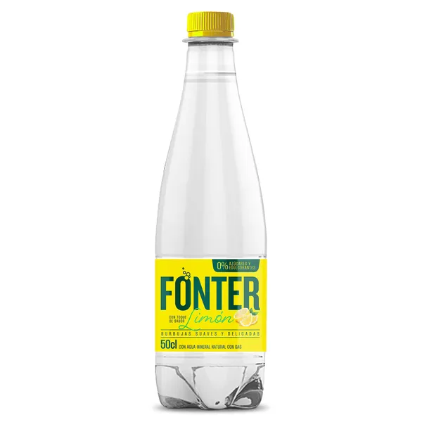 Agua con gas sabor limón Fonter 500 ml