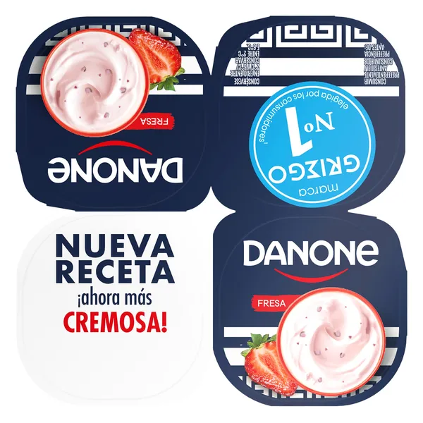 Yogur griego fresa Danone pack 4 x 110 g 2
