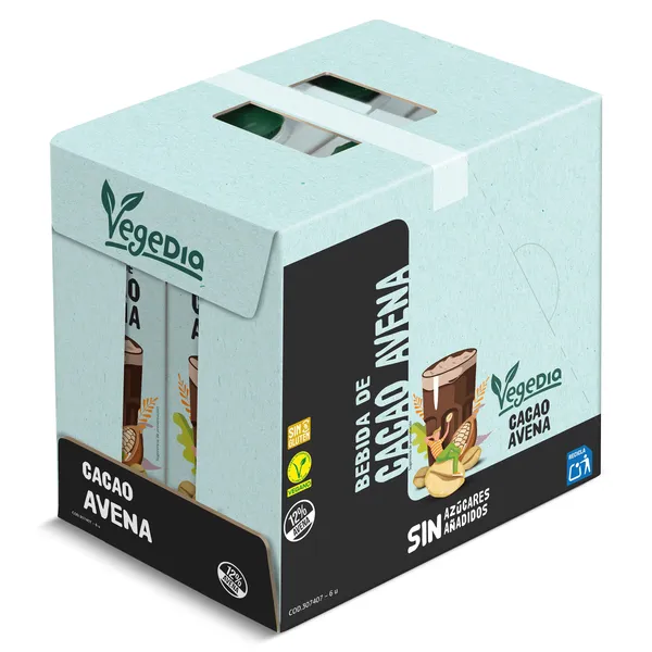 Bebida de avena con cacao Dia Vegedia pack 6 x 1 L